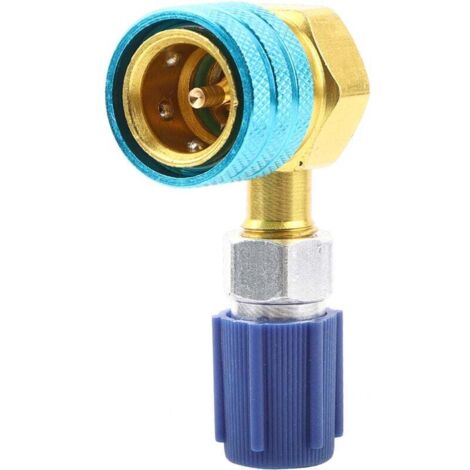 Raccord de réfrigérant pour climatisation automatique R1234YF à R134A, connexion de liquide Simple à Angle droit (1/5)