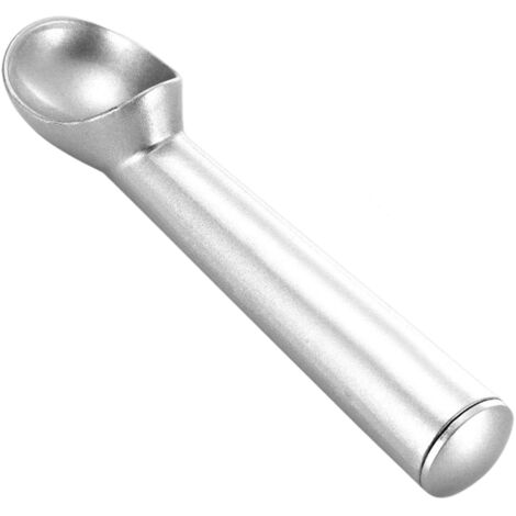 Cuillère à glace en métal Portable, outil de cuisine antiadhésif antigel (argent mat) (1/5)
