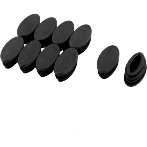 Tuserxln – Embouts de pieds de meubles ovale en plastique 20mm x 40mm – Protection contre rayures – Lot de 10 pièces – Pour chaises et tables - 10Pcs (1/5)