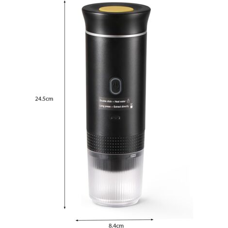 Machine à Expresso Portable DENOKIN – Pour Voiture, Camping, Voyage, 20 Bar, Numérique