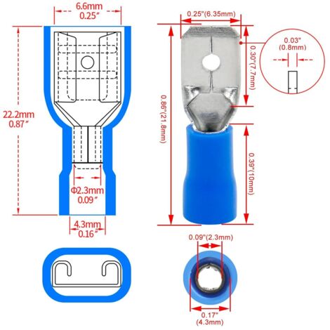 Adaptateur Prise Male Femelle Câble Silicone 14 AWG 2 Câbles T Prise