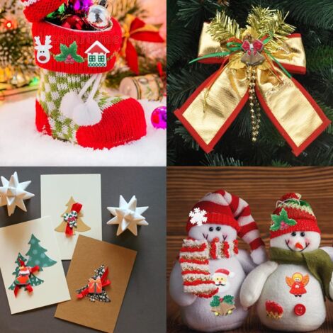 50Pcs Figurines Miniature De Résine Père Noël,Sapin