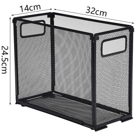 Boîte de rangement en maille pour dossiers suspendus de format lettre et légal, boîte de