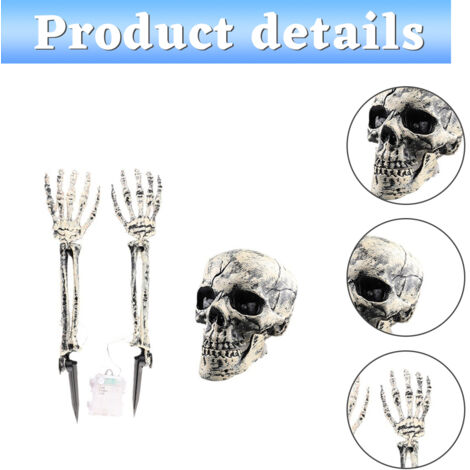Lampe Main Squelette Lumineuse Casalux – Halloween, Réglable, Style Gothique