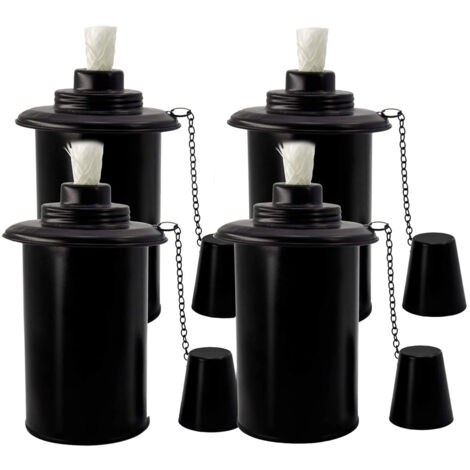 Torche de Jardin Torches à Huile pour l'extérieur avec Mèche Hauteur Torche de Jardin Torches à Huile pour l'extérieur avec Mèche Hauteur