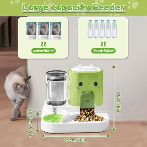 Distributeur Automatique Nourriture Et Eau 1000 Ml Pour Petits Animaux - Lapins, Furets, Chats, Rongeurs