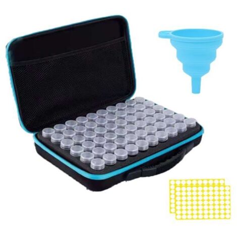 Boite Diamond Painting Rangement - Boite Broderie Diamant Avec 60 Petits Compartiments De Rangement, outils de peinture diamant -C (1/3)