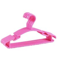 ROSE Lot de 50 cintres pour bebe et enfant en plastique sur crochet pour fille ou garcon