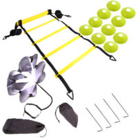 Kit D'Entraînement De Cônes De Vitesse De Parachute De Vitesse D'Échelle D'Agilité Équipement D'Entraînement Haut De Gamme Pour Augmenter Votre Vitesse Et Votre Endurance Kit Ultime Pour Tous Les Ty