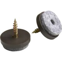 Filzada® 20 Patins à Vis En Feutre - 22 Mm - Professionnels