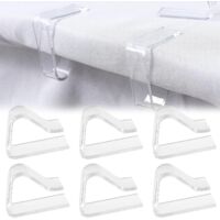 Pince Nappe Exterieur, Pince Nappe Table Epaisse, 6 Pièces Pince Nappe Table De Jardin, Pince Nappe Table, Pince Nappe Blanche, Pince Nappe, Attache Nappe De Table Exterieur