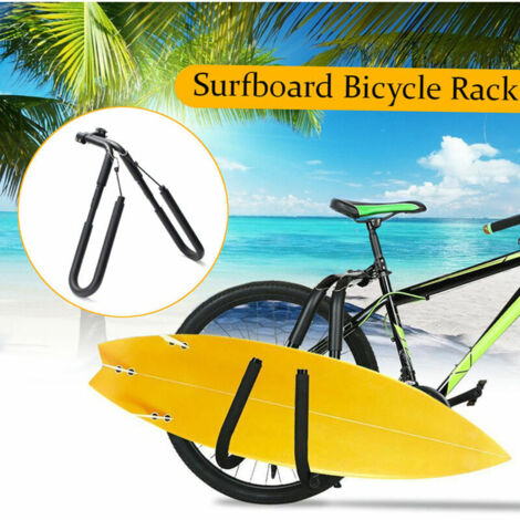 Ssguopte Porte-Planches De Surf Pour Vélo - Rack Réglable En Aluminium, Support Surf Facile à Installer Et Retirer, Idéal Pour Shortboards Et Planches Courtes