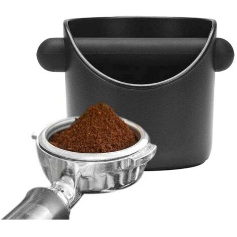 Boite A Expresso Knock Box IAOSEN Knock Box Pour Expresso – Boîte à Marc Avec Barre En Caoutchouc, Base Antidérapante, 15,2 Cm, Noir