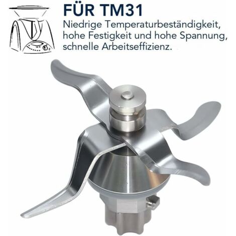 Lame De Rechange Thermomix TM31 - Couteau 4 Lames Inox Avec Joint D'Étanchéité