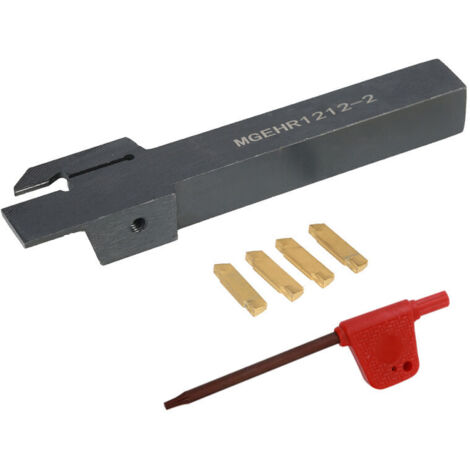 10 Inserts Carbure MGMN200 + Porte-outil Tournage MGEHR1010-2 - Pour Usinage Précision