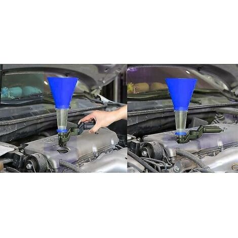 Entonnoir Universel Réglable Pour Voiture Aide Au Remplissage D'Huile Moteur