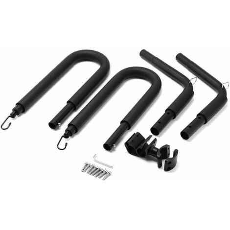 Ledph Rack Surf Velo, Porte Planche de Surf Velo pour Planche de Surf, Wakeboard, VéLo, Portable Surf Rack pour des Poteaux de SièGe