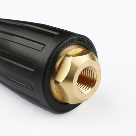 Buse Rotative Haute Pression 3000 PSI Buse de Pulvérisation Turbo pour Nettoyeur Hute Pression avec Raccord Rapide 1/4", 030(noir) (1/3)