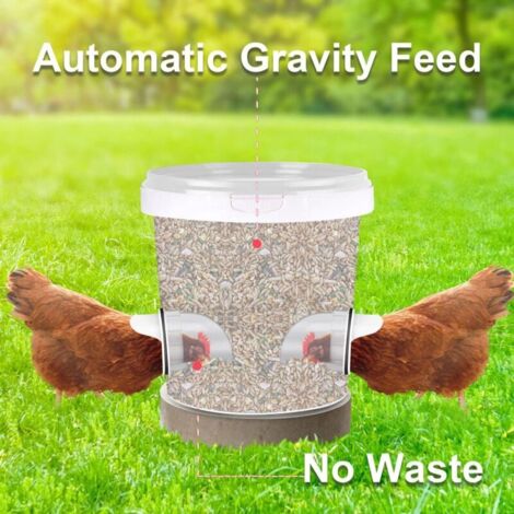Mangeoire et abreuvoir pour poulets de basse-cour en PVC automatique d'un gallon