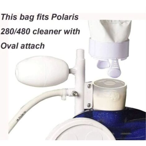 Lot De 2 Sacs Filtrants Zippés Pour Polaris 380 - Fermeture Éclair 360° - Blanc