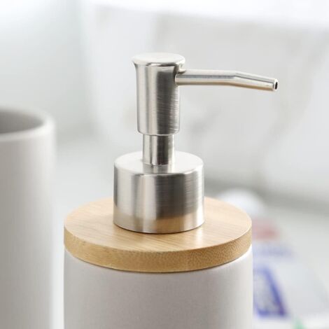 Distributeur De Savon Casse-Noisette En Acrylique Transparent - Rechargeable - Déco De Noël Pour Salle De Bain Et Cuisine