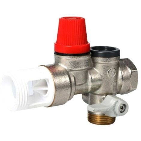 ULXIOM 91604 Soupape De Décharge De 1,27 Cm, Soupape De Décharge De Température Et De Pression De Rechange Pour Camco 10423, Valve De Chauffe-eau électrique RV Avec Sonde époxy De 11,4 Cm