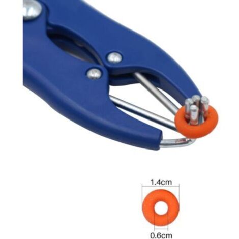 Pince à Castration en Acier et Plastique Durable - Design Ergonomique avec Applicateur D'anneau Pour Amarrage de Queue - Kit de 100 Anneaux, Rangement Facile Pince à Castration en Acier et Plastique Durable - Design Ergonomique avec Applicateur D'anneau Pour Amarrage de Queue - Kit de 100 Anneaux, Rangement Facile