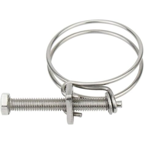 20 Colliers De Serrage Inox 304 Avec Caoutchouc - Pour Tubes 8 Mm - Fixation Murale Facile