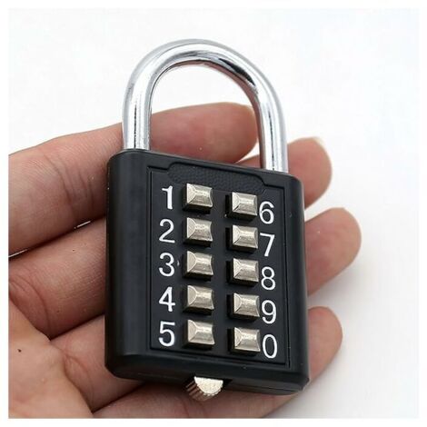 Mq-1017 Cadenas à empreinte digitale intelligent Serrure biométrique étanche Serrure sans clé portable - Serrure antivol pour bagages Sac d'école Valise Sac à main Cabinet Vélo