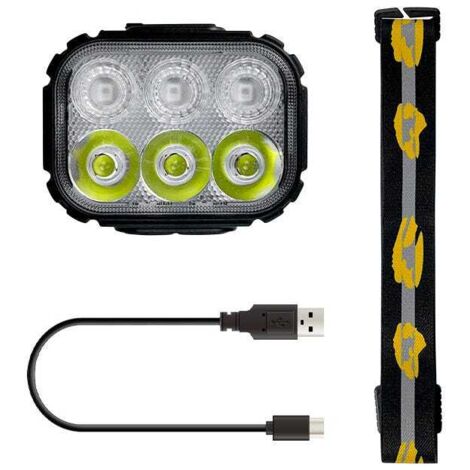 GOTOTOP Lumière frontale rechargeable Lampe Frontale à LED Phare à