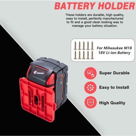 MILWAUKEE Porte-batteries latéral M18 Packout 4932498645