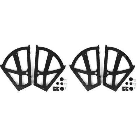RHG Lot de 4 charnières pour meuble à chaussuresABS robusteInstallation facile avec accessoiresDimensions 26x20cm (1/5)