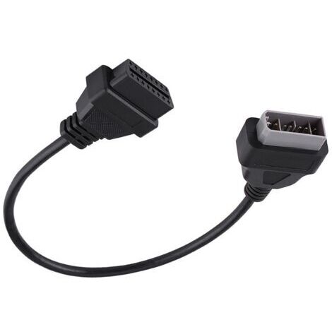 RHG Câble adaptateur OBD2 14 broches à 16 broches pour NissanConnecteur diagnosticLongueur 40 cmPlastique et métal (1/5)