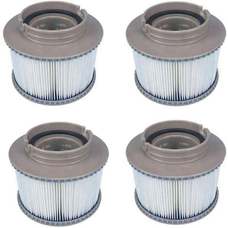 RHG Mscomft MSPA Cartouches de Rechange de Filtre pour Tous Les modèles   Swimming Piscine,Cartouches filtrantes avec Filet pour MSpa Les  Bubble Spa (4 pièces) (1/5)