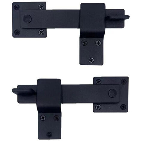 RHG Verrou Porte Coulissante Serrure Volet, Loquet de Porte de Grange Coulissante pour Animaux de Compagnie, Salle de Bain, Garage, Fenêtre(2 articles) (1/4)