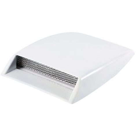 RHG Voiture Camion Décoratif Air Flow Admission Scoop Bonnet Vent Autocollant Couverture Capot Blanc (1/5)
