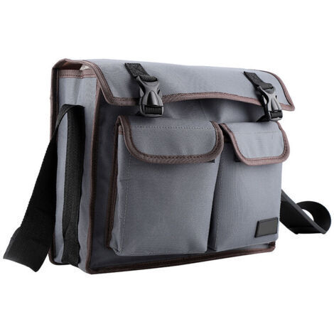 RHG Support de sac à bandoulière en tissu Oxford épais, organisateur pour électricien réparateur (gris) (1/4)