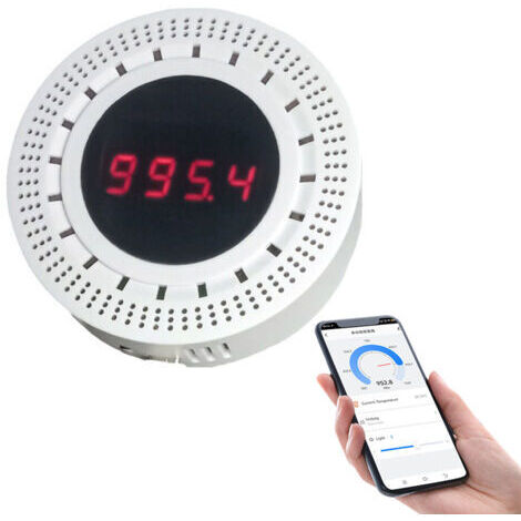 RHG Capteur de pression atmosphérique intelligent WiFi avec fonction de détection de température et d'humidité Appareil domotique intégré (1/5)