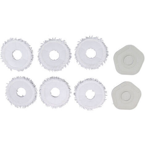 RHG Chiffons de vadrouille pour Dreame Bot W10 W10 Pro aspirateur tampons de nettoyage remplacement de tampons de vadrouille avec support (1/5)