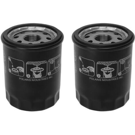 RHG 2 pièces filtre à huile 2540086 nettoyant à huile cylindrique en acier de remplacement pour RANGER 1000XP PS CREW R01 2019 (1/4)