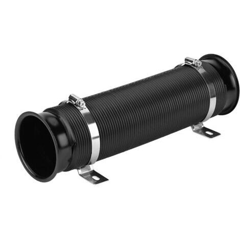RHG Kit de tuyau d'admission d'air froid universel pour voiture, 76mm, 3 pouces, Flexible, noir (1/5)