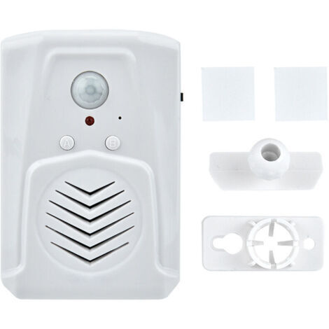 RHG Alarme de détecteur de mouvement alimentée par USB/batterie lecteur audio MP3 sonnette à induction infrarouge
