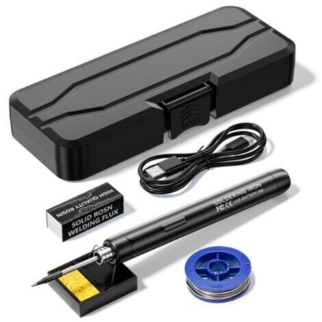 RHG Fer à souder électrique intelligent portable USB, stylo de soudage multifonctionnel avec fonction de réglage de la température de 300 à 400 ℃ pour la réparation et l'entretien (1/5)