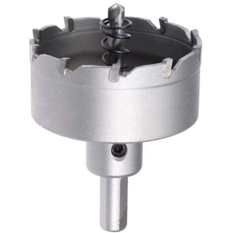 RHG Scie Cloche Carbure Trépan Scie à Trou 60mm Diamètre de Coupe pour 0.5mm-3mm Acier Inox 5mm Métal Feuille (1/4)