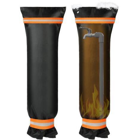 RHG Housse de Robinet pour L'extérieur, Couvercle Antigel pour Robinets avec Bande Réfléchissante, Housse de Robinet de Jardin Imperméable pour Protection Contre Le Gel en Hiver 64 x 26cm (1/5)