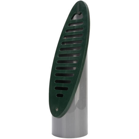 RHG Émetteur de drain de cour en PVC avec grille amovible et inclinée, pour système de drainage vert (1/5)
