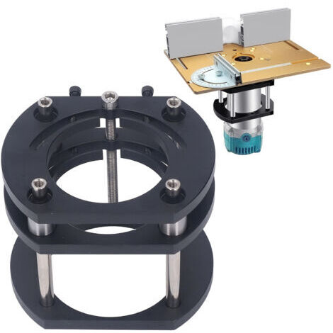 RHG Élévateur de Défonceuse, élévateur de Défonceuse Réglable en Hauteur avec Précision avec Manivelle pour Petites Machines à Tailler (1/5)