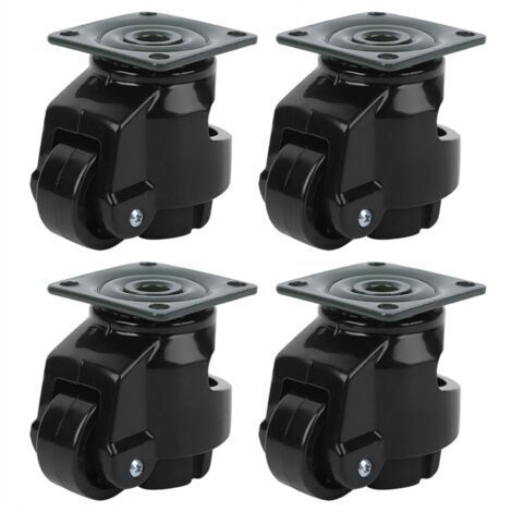 RHG 4 Pièces Roulette de Réglage de Niveau, Roulette D'Établi Rétractable Roulette de Nivellement Robuste Roulette Industrielle Pour Tables Mobiles (1/5)