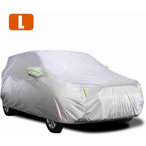 RHG Car Cover Full Sedan Covers with Reflective Strip, Sunscreen Protection Dustproof UV Scratch-Resistant Universal L (1/5)