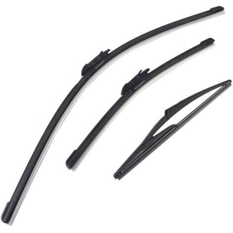 RHG Lame d'essuie-glace de pare-brise avant arrière de voiture 24/16/12 pouces pour Vauxhall Corsa D 20062014 (1/4)
